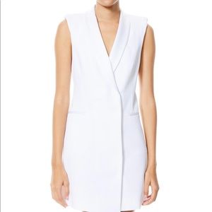Alice + Olivia White Sleeveless Dress
